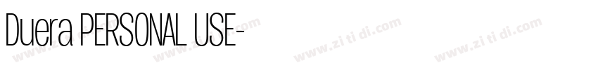 Duera PERSONAL USE字体转换